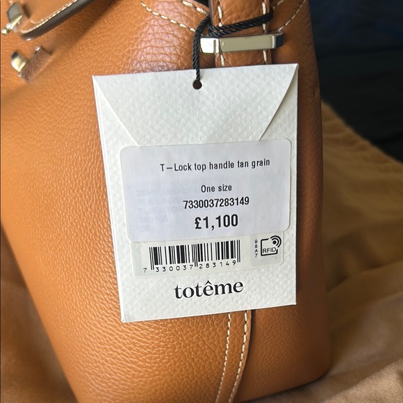 NWT Toteme T-Lock Top Handle Tan - Picture 2 of 9